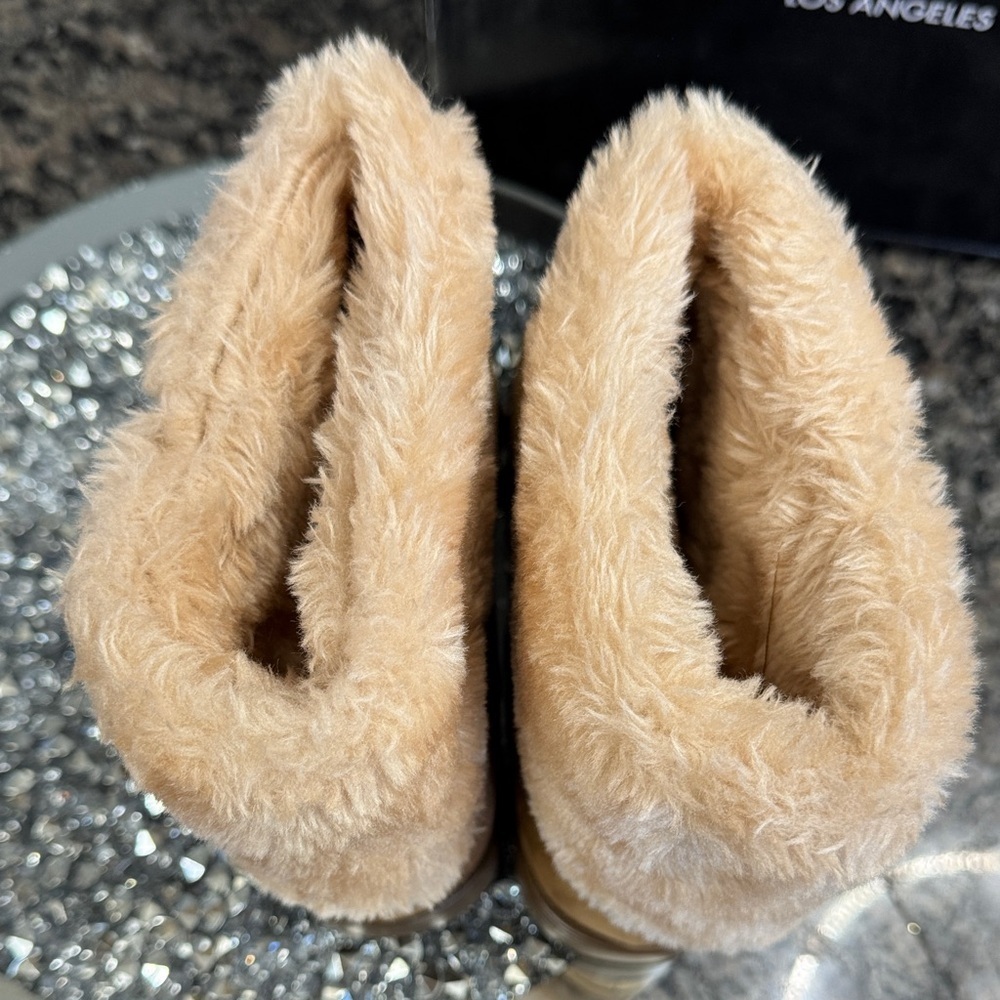 GBG Los Angeles Aleya Fur ankle Boots NEW 5.5 - Picture 11 of 13